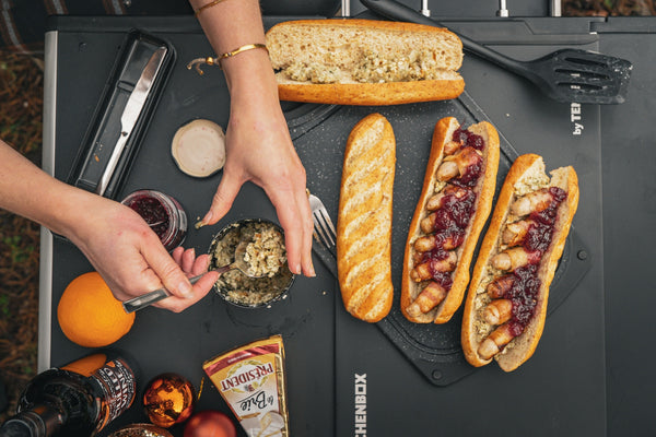 Christmas lunch on the KitchenBox: a festive feast outdoors