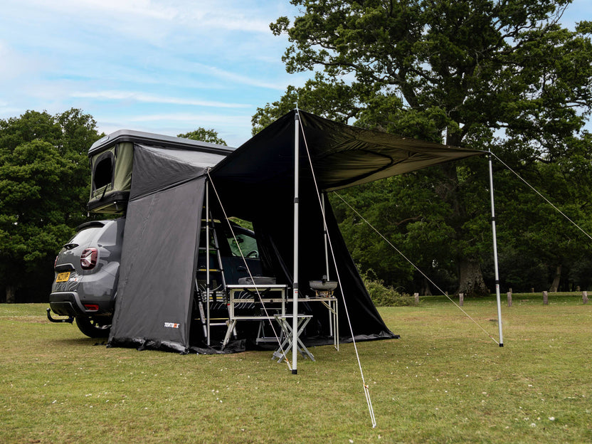 ALCPL Classic 2.0 Living Pod - in expanded position in New Forest camp ground