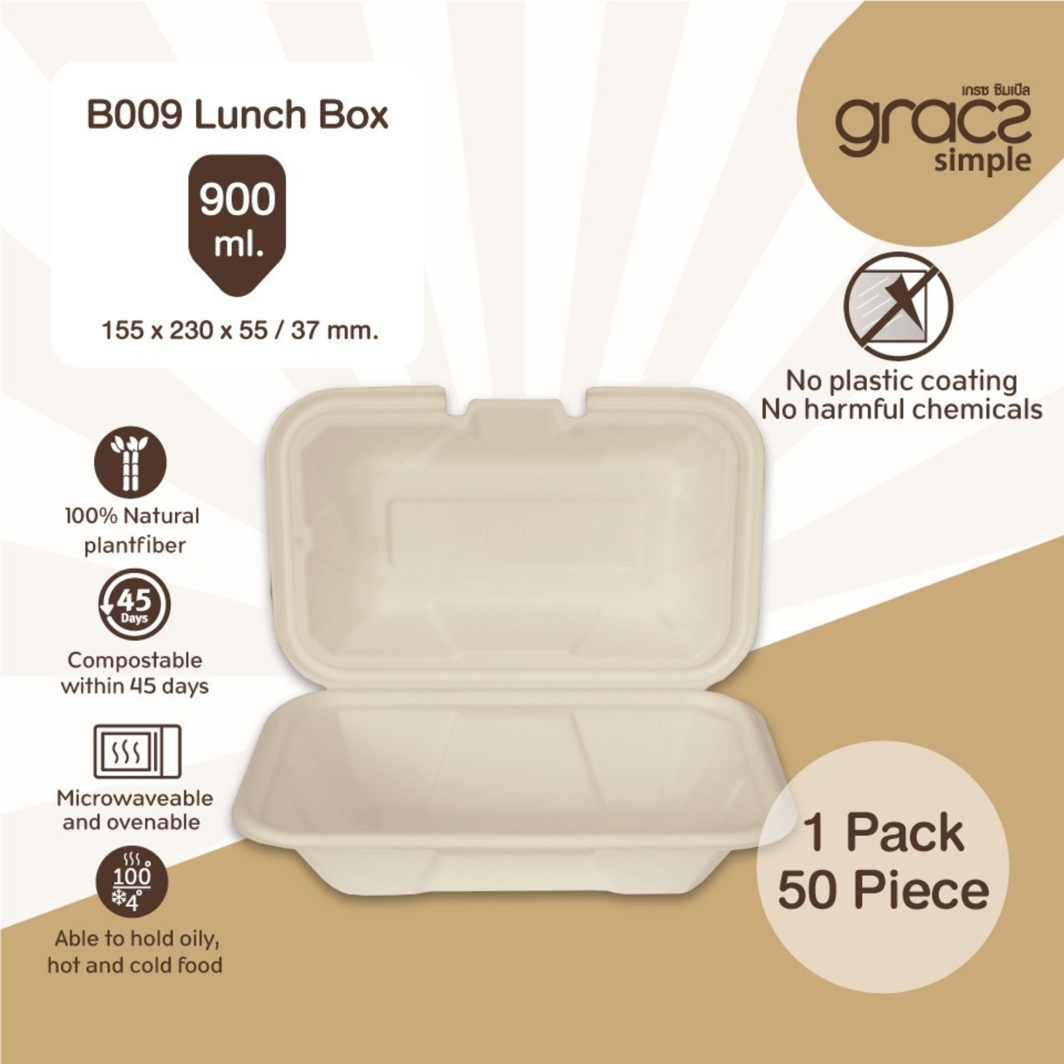 Gracz B009 Lunch box * 900ml