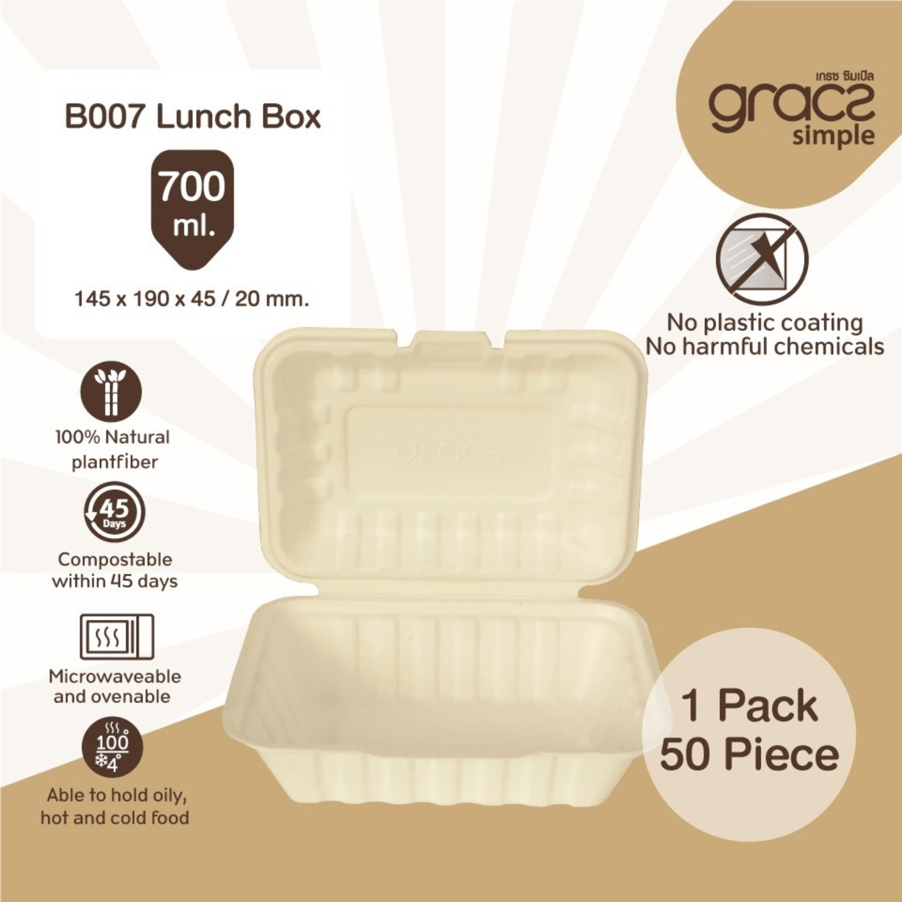 Gracz B007 Lunch box * 700ml